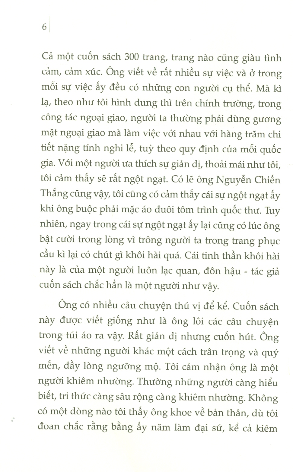 CHUYỆN KỂ CỦA MỘT ĐẠI SỨ – Nguyễn Chiến Thắng – Liên Việt – Nxb Hội Nhà Văn