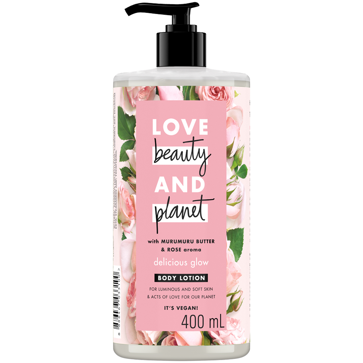 Combo sữa tắm và sữa dưỡng thể Love Beauty And Planet Làm Sáng Da Majestic Glow với 100% tinh dầu hoa hồng Bulgaria 400ml