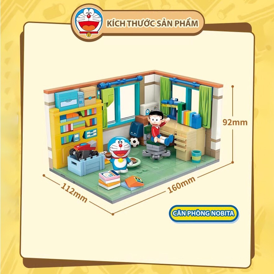 Đồ Chơi Lắp Ghép Mô Hình Căn Phòng Ngủ Của Nobita Trong Doraemon