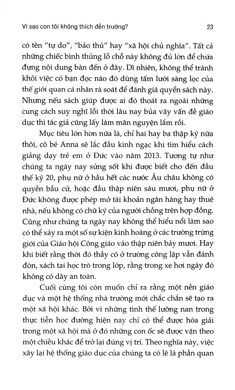 Vì Sao Con Tôi Không Thích Đến Trường?