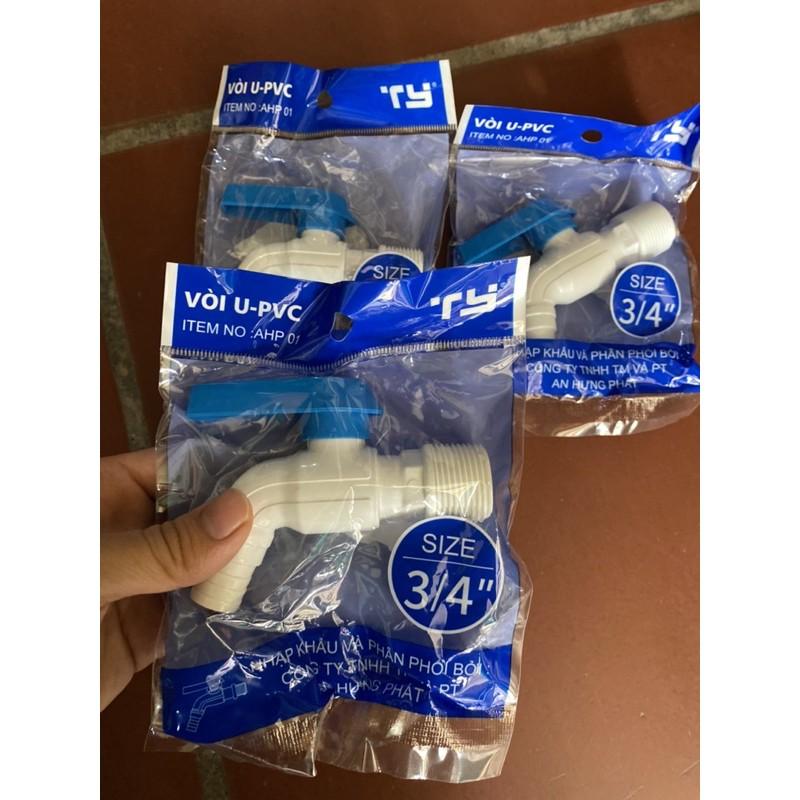 Vòi nhựa khoá nước u-pvc phi 21,27