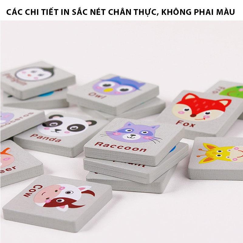 Đồ Chơi Gỗ Xếp Hình Ghép Cặp PiKaChu Giúp Bé Phát Triển Tư Duy Nhanh Tay Nhanh Mắt