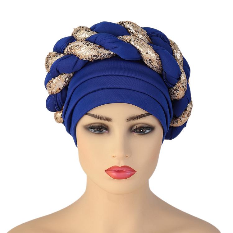 Turbans Cho Nữ Mềm Mại Trước Buộc Thắt Nơ Thời Trang Xếp Li Băng Đô Cài Tóc Turban Gọng Mũ Beanie Headwrap Ngủ Mũ