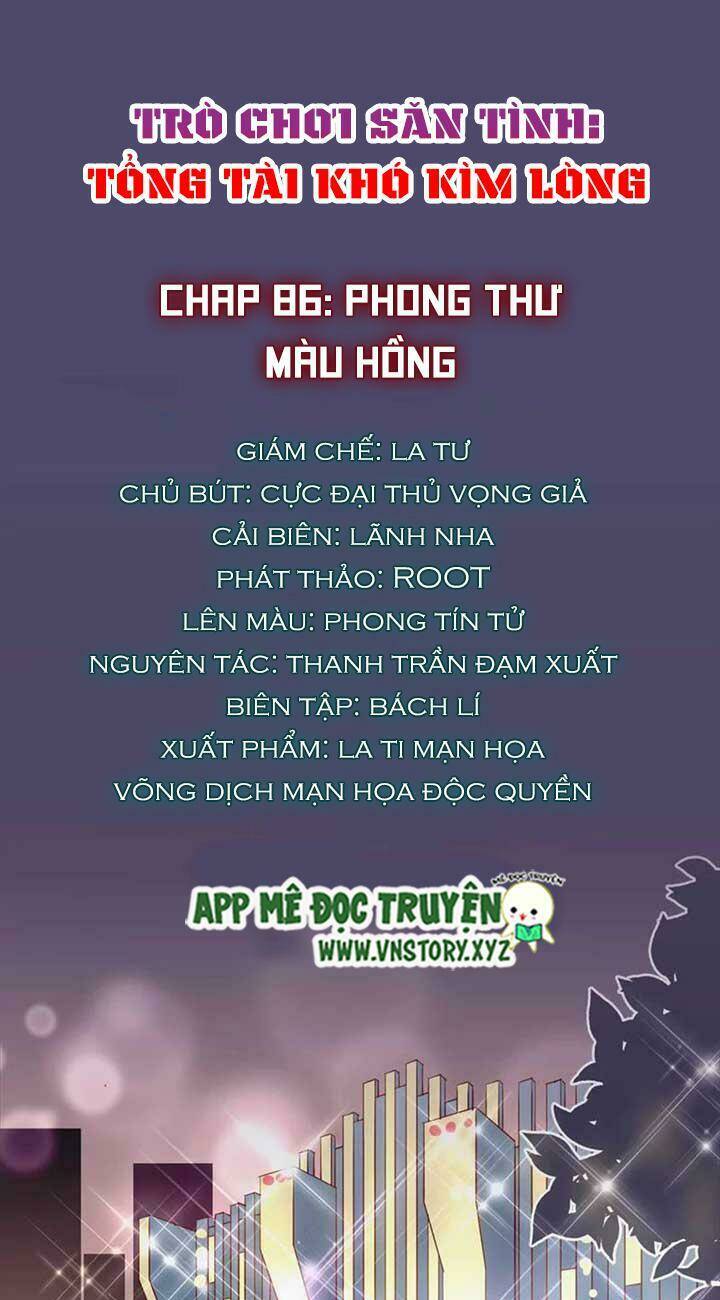 trò chơi săn tình - tổng tài khó kìm lòng chapter 86 1