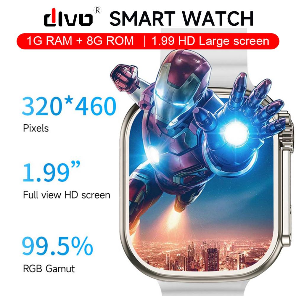Đồng Hồ Thông Minh Smartwatch Nam 2023 Cuộc Gọi Video Đồng Hồ Đeo Tay Cho Nữ Định Vị GPS Nữ 4G Nano 1.99 Màn Hình HD Đồng Hồ Thông Minh RAM 1G ROM 8G