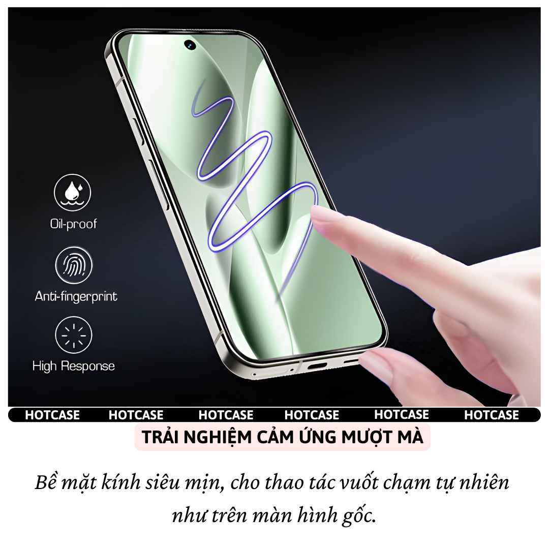 Kính cường lực full viền màn hình 9H ClearFit AutoGlass khung tự dán cho Google Pixel 10 9 9A 8 6 7 9 Pro XL 8A 7A 6A hiệu HOTCASE Dusty - Lớp phủ Olephobic chống vân tay, độ cứng 9H,vát cạnh 2,5D, mỏng 0.3mm - Hàng nhập khẩu