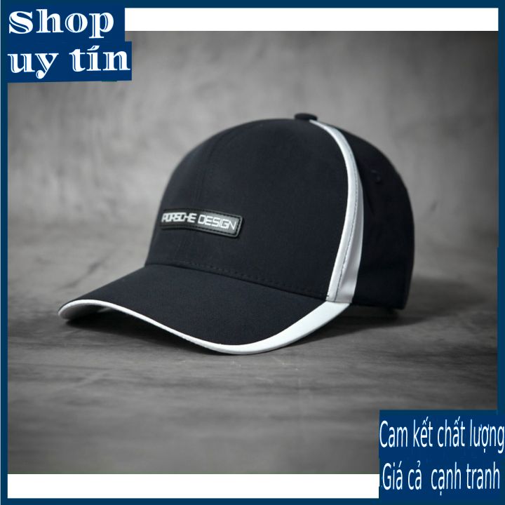 Freeship - MŨ / NÓN KẾT LƯỠI TRAI PORS.CHE HỜI TRANG NAM NỮ CAO CẤP - màu đen
