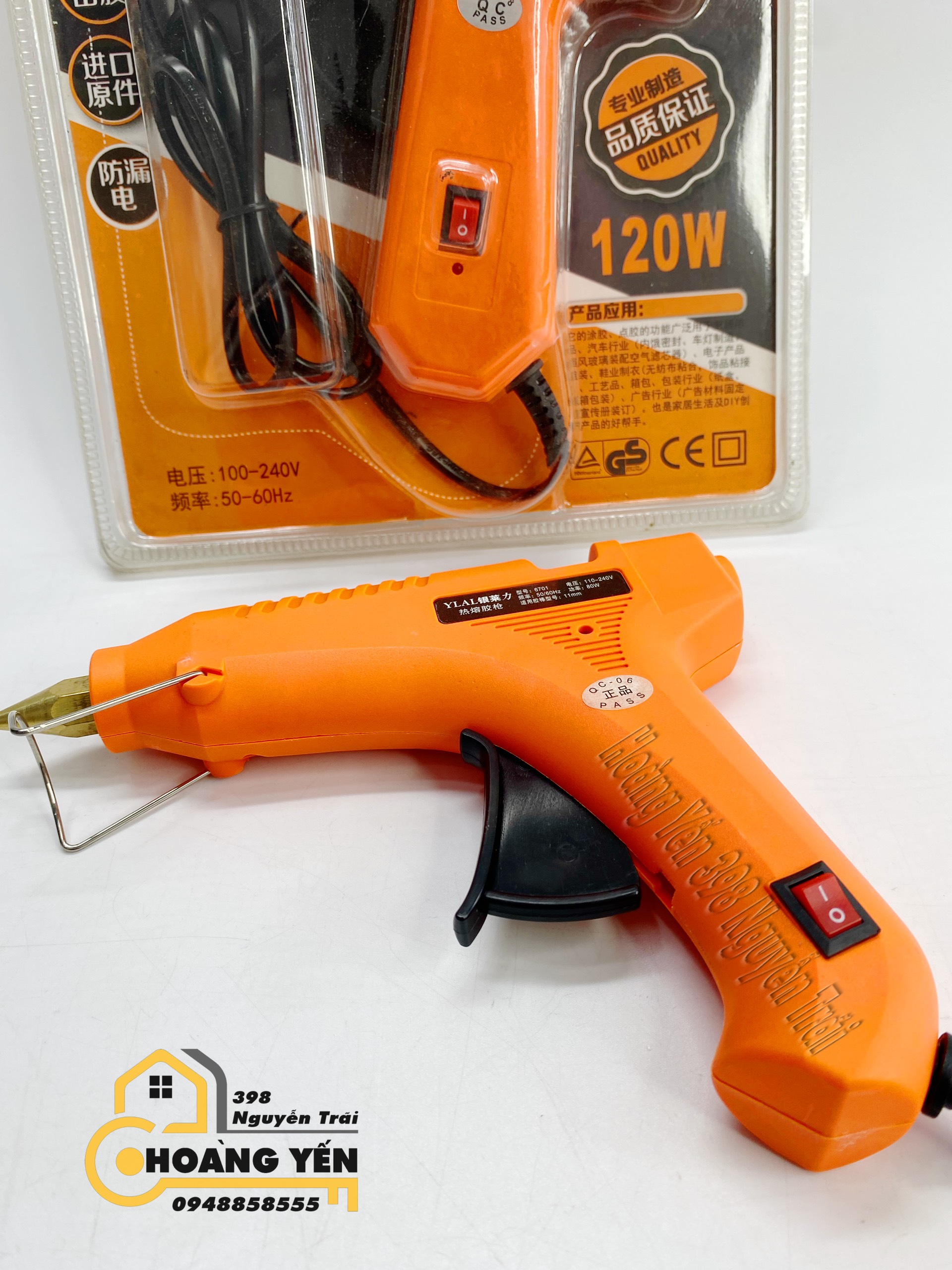 Súng bắn keo nến silicon cầm tay, súng máy bắn keo nến 60W ,80W , 120W YLAL HOT GLUE GUN Jialisi Glue gun Súng bắn keo giá rẻ Súng bắn keo loại tốt