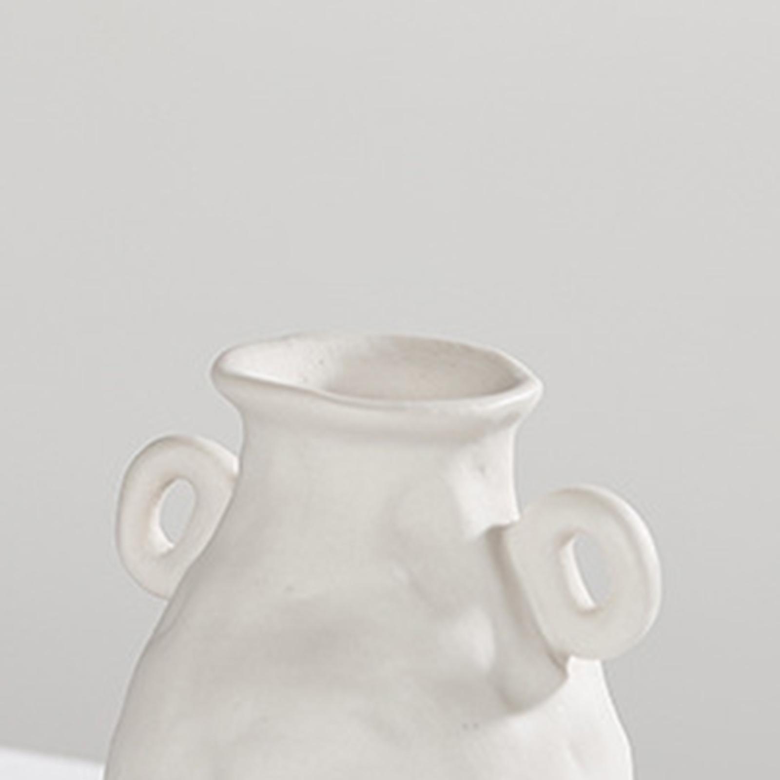 Modern White Dried Flower Vase for Home Bedroom Decoration