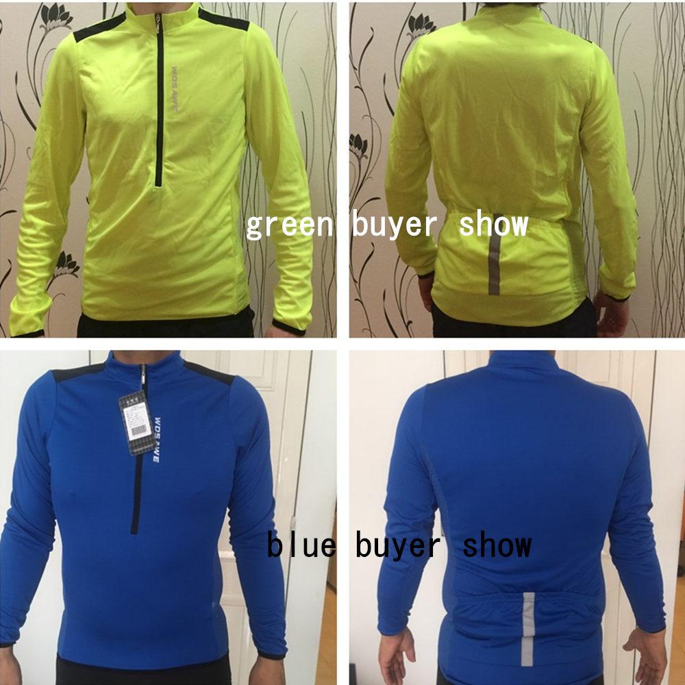 WOSAWE Phản Quang Đi Xe Đạp Áo Nam Dài Tay Maillot Xuống Dốc Xe Đạp Quần Áo Ropa Ciclismo Áo Sơ Mi Chặt Xe Đạp MTB Jersey Color: BL248-O Size: EU M