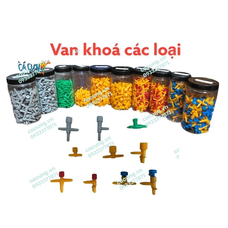 Van Khoá Vặn Oxy Các Loại cho hồ cá