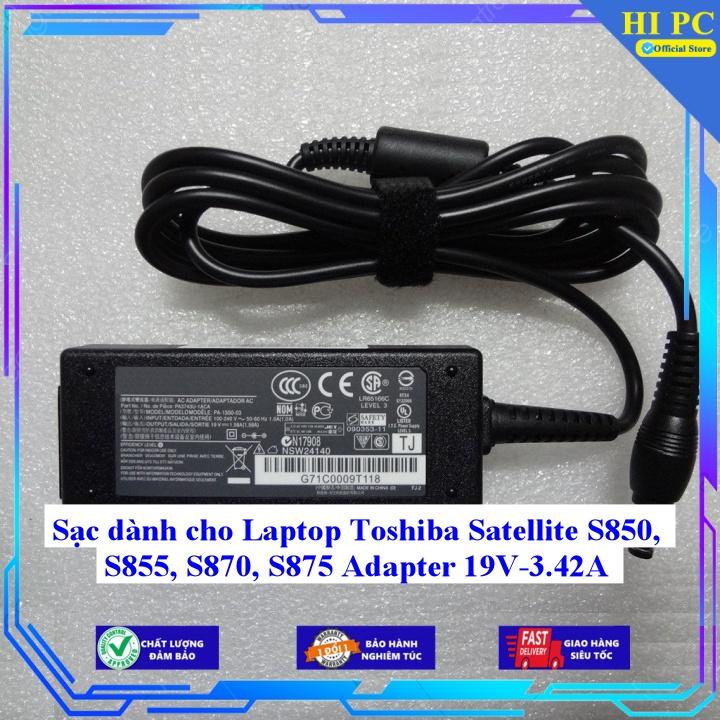 Sạc dành cho Laptop Toshiba Satellite S850 S855 S870 S875 Adapter 19V-3.42A - Kèm Dây nguồn - Hàng Nhập Khẩu