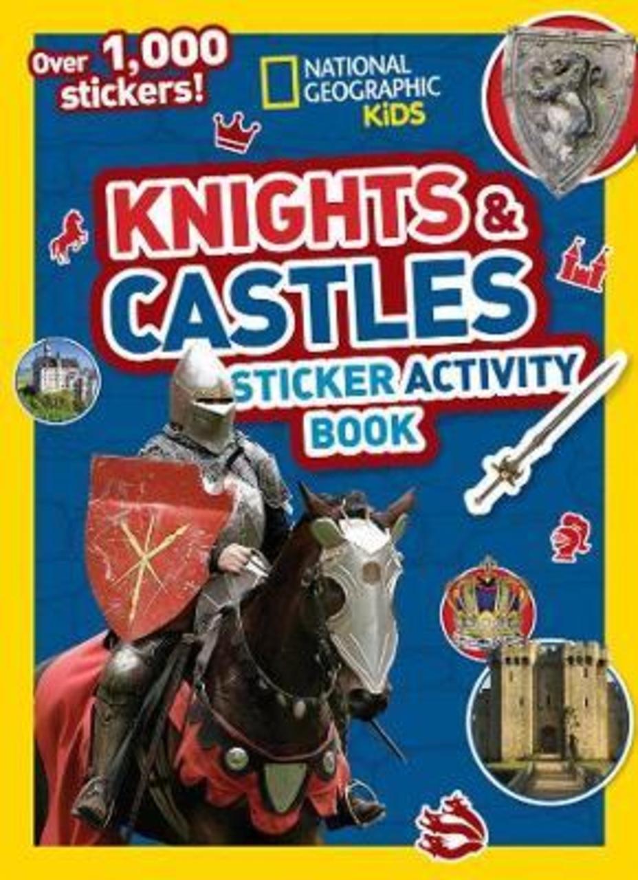 Hình ảnh Sách - Knights and Castles Sticker Activity Book : Colouring, Counti by National Geographic Kids (US edition, paperback)
