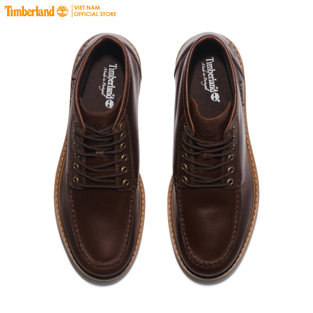 [Original] Timberland Giày Nam Newmarket II Boat Chukka Dk Brown Full Grain TB0A65ZF27