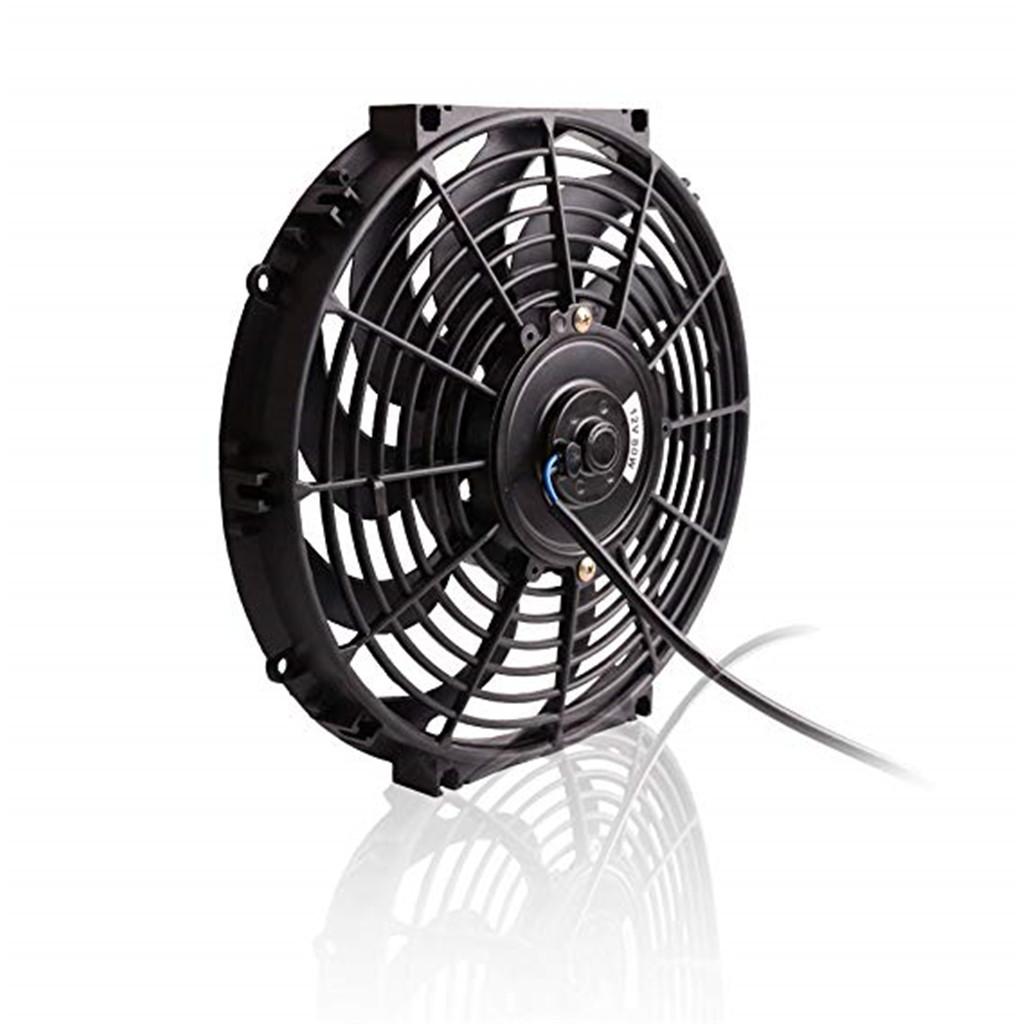 Universal 14" Curved Electric Engine Radiator Cooling Fan with Mounting Kits