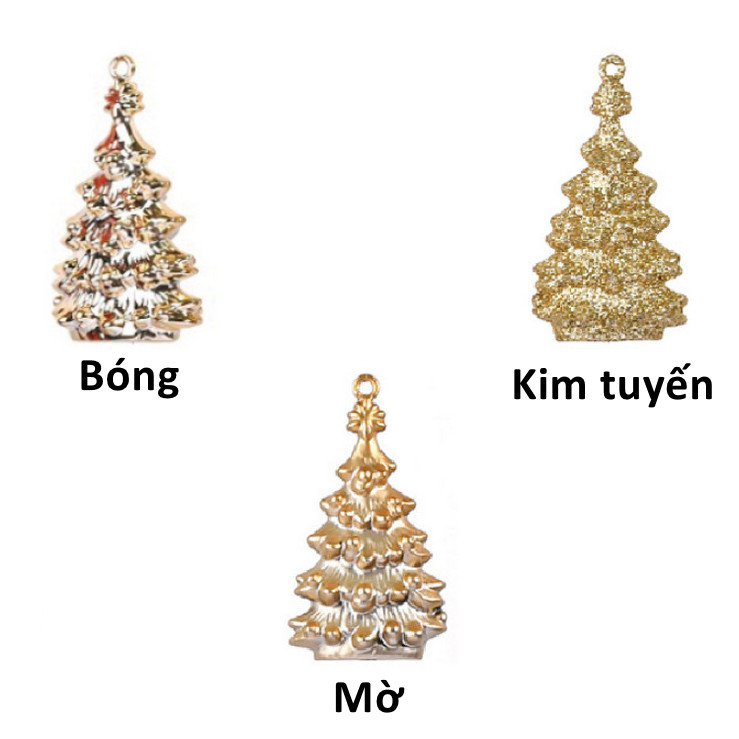 Set 6 Cây Thông E33 9cm Trang Trí Treo Cây Thông Giáng Sinh Decor Noel