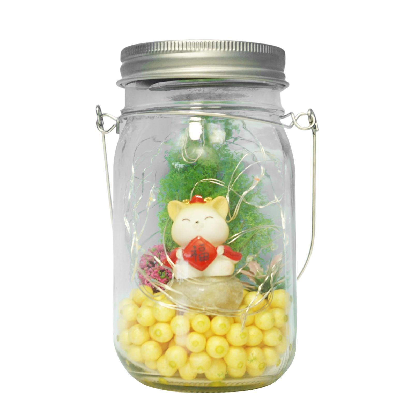 Solar Glass Jar Lights Decorative Solar Lanterns for Pathway Fence