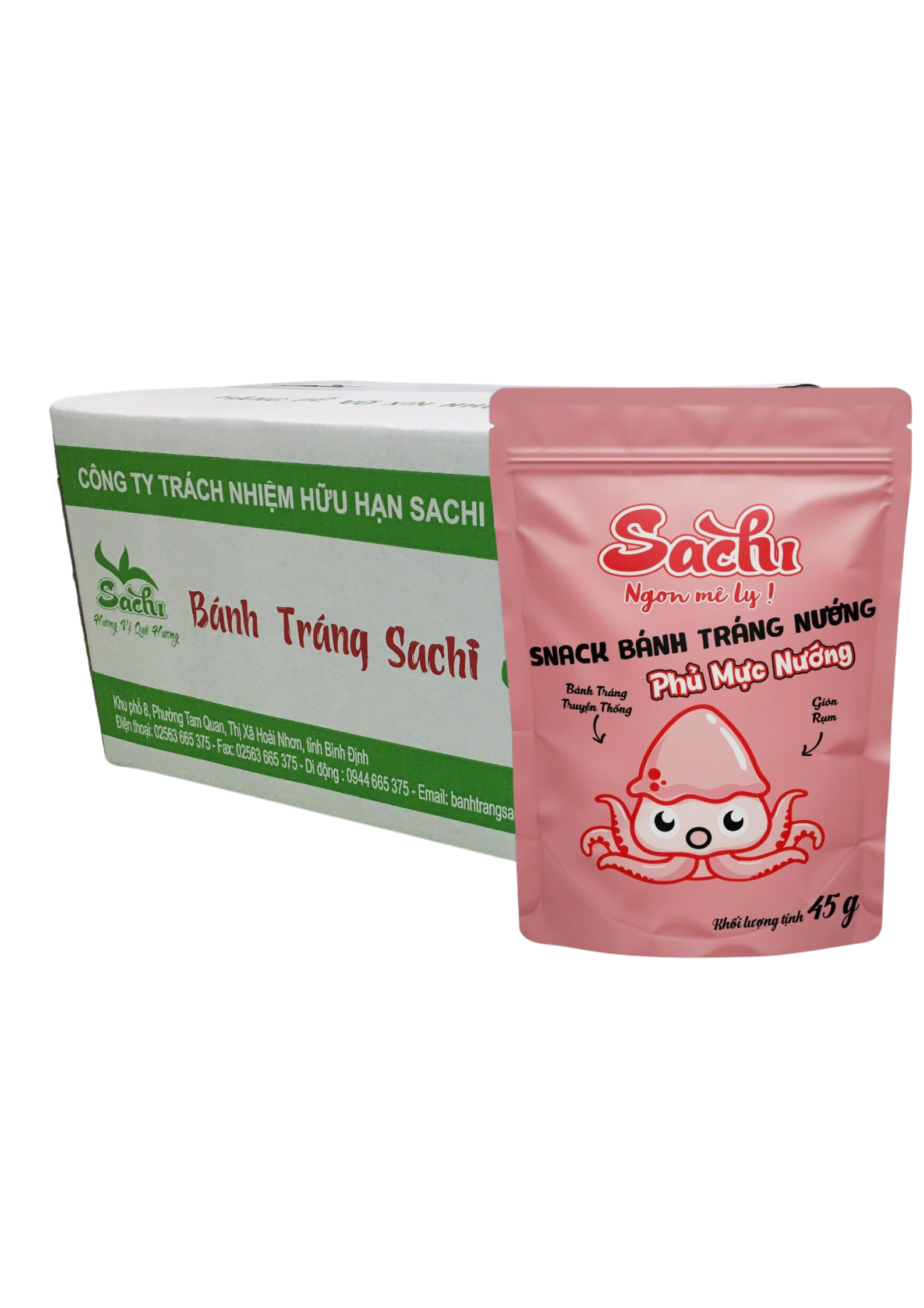 Snack bánh tráng nướng trộn chà bông mực 25 bì