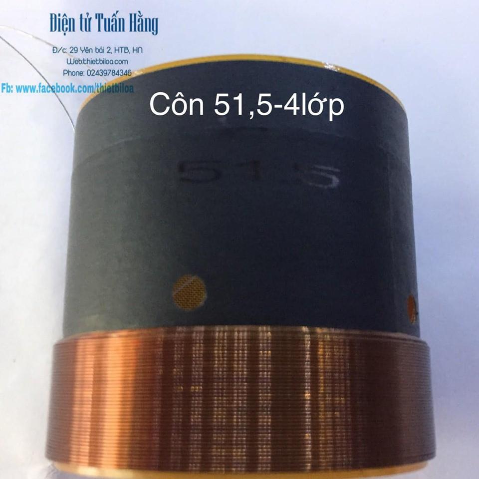 Côn loa bass 51,5 4 lớp(coil loa 51,5 4 lớp )