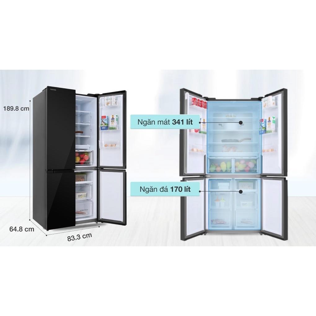 Tủ lạnh Toshiba Inverter 511 lít GR-RF610WE-PGV-XK - Hàng Chính Hãng
