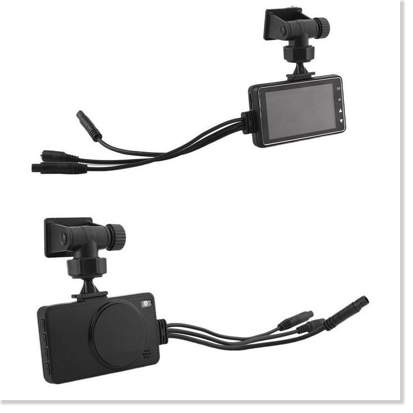 Camera hành trình mô tô hồng ngoại trước sau có màn hình HD 720P