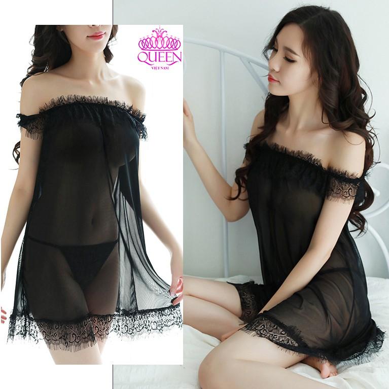 Váy ngủ siêu mỏng gợi cảm VNS336A- đầm ngủ sexy quyến rũ siêu đẹp