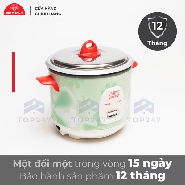 Nồi Cơm Điện Kim Cương 1.2 Lít Nắp Rời - Hàng Chính Hãng