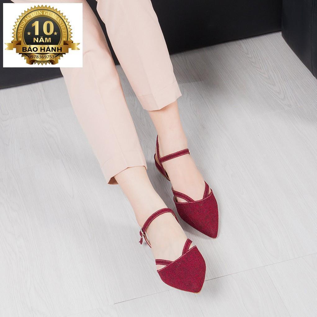 Giày Nữ Đế Bệt Mũi Nhọn Thời Trang EL008