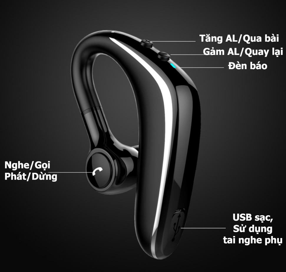 Tai Nghe Bluetooth Bass Cực Mạnh X01, Pin Sử Dụng Lên Đến 24H - Tặng Tai Nghe Phụ