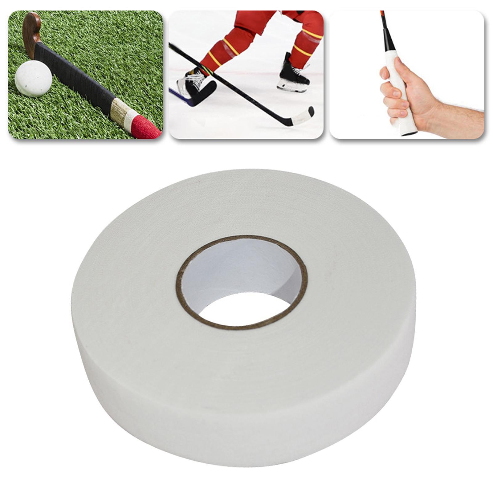Ice Hockey Cloth Tape Protector Cover Width 2.5cm Wrapping Wear Resistant Hockey Sock Tape Hockey Tape for Tennis Squash Racquet Baseball