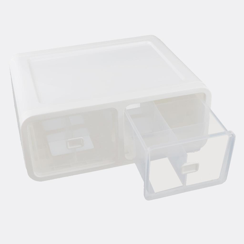 12 Grids Plastic Dustproof Storage Box for Underwear Socks Bra