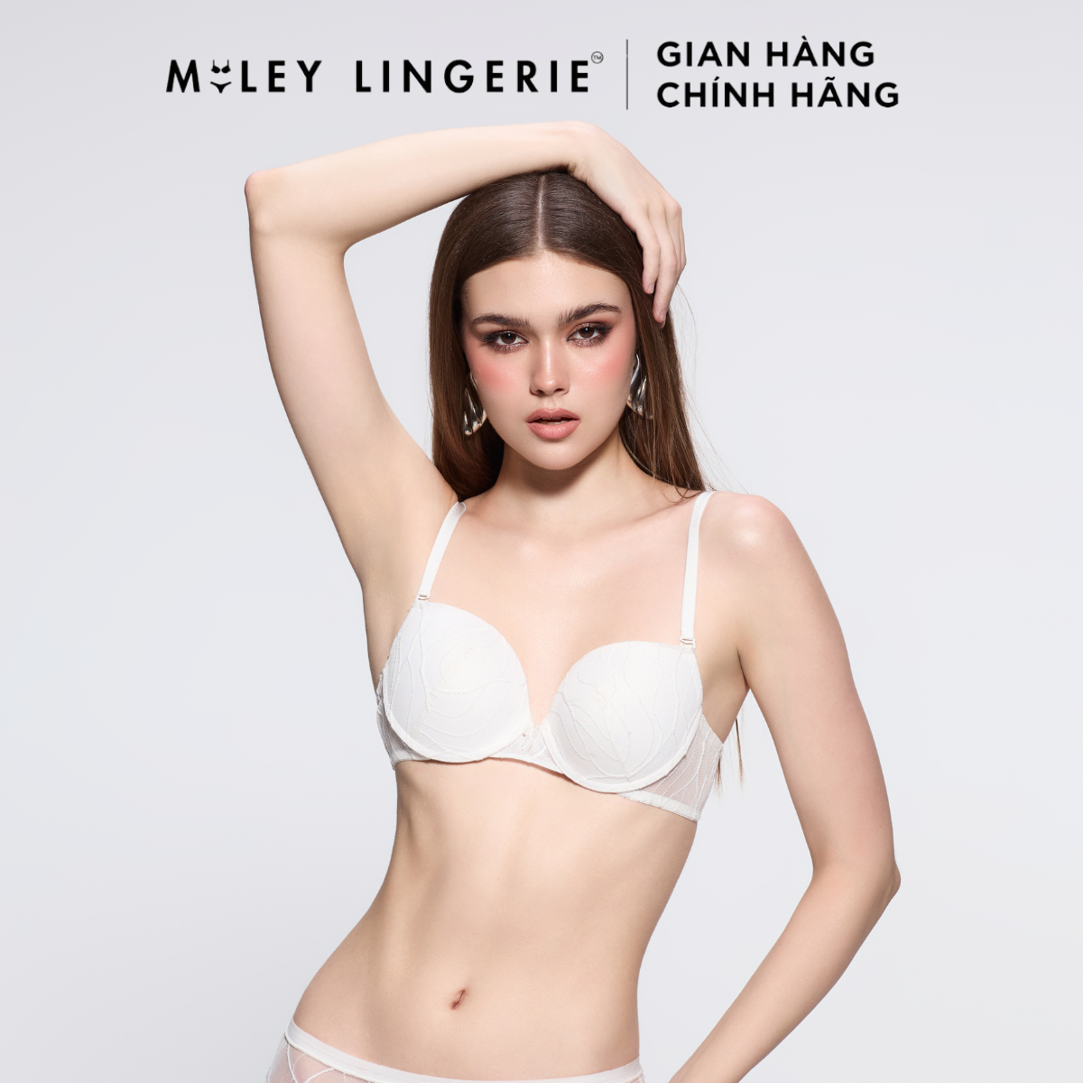 Bộ Đồ Lót Mút Mỏng Ren Zig Zac Likia