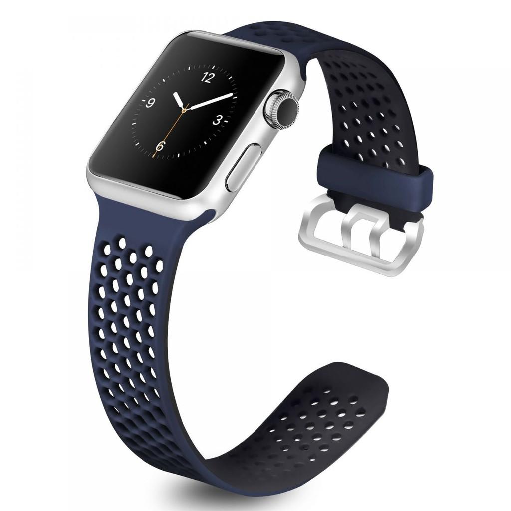 Dây đeo Silicon đục lỗ nhiều màu sắc cho Apple Watch đủ size