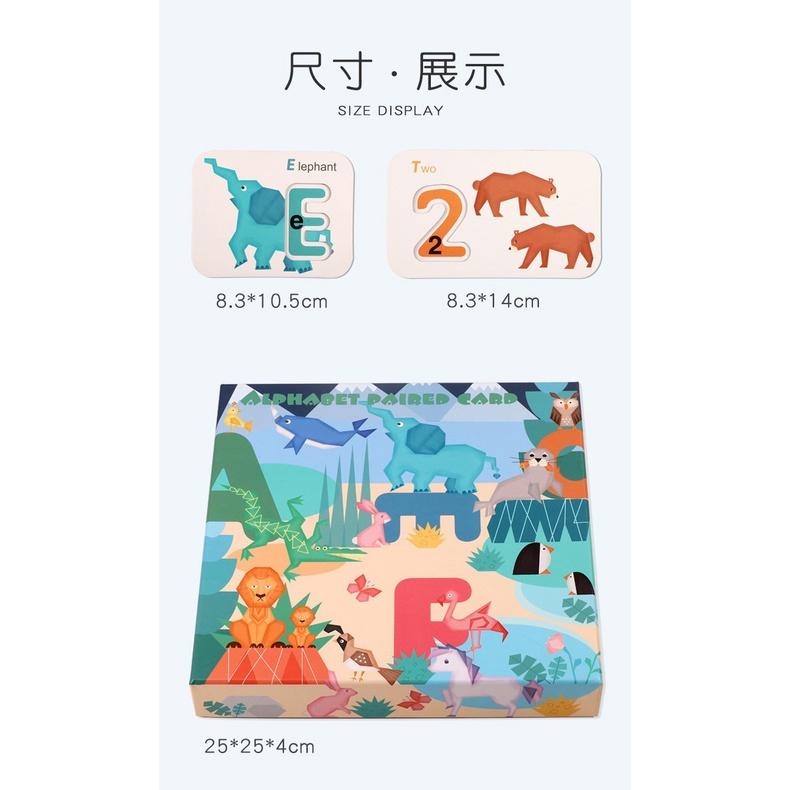 ALPHABET PAIRED CARD - Bộ thẻ bảng chữ cái và số Tiếng Anh