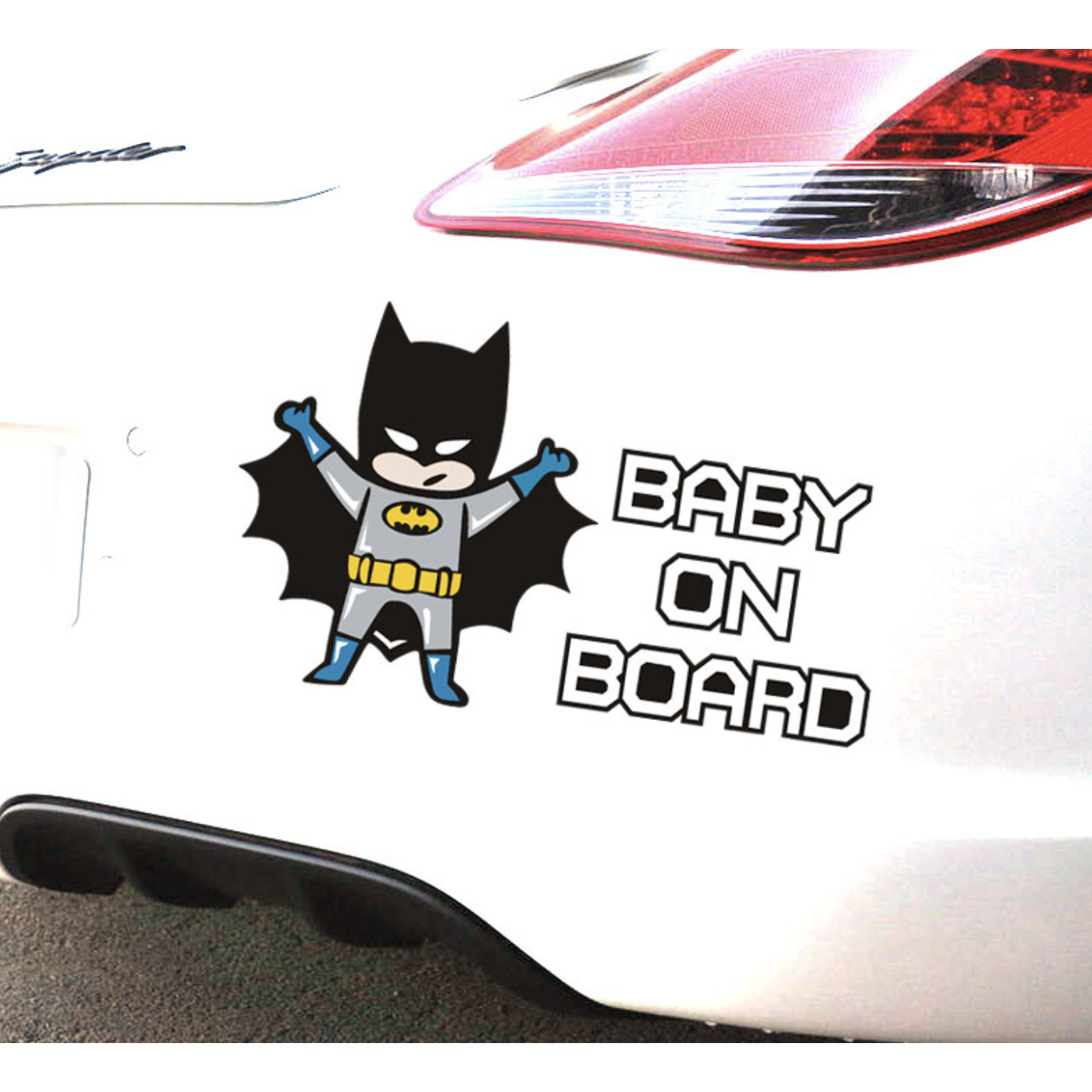 NGƯỜI DƠI BABY ON BOARD- Sticker transfer hình dán trang trí Xe hơi Ô tô size 11x18cm