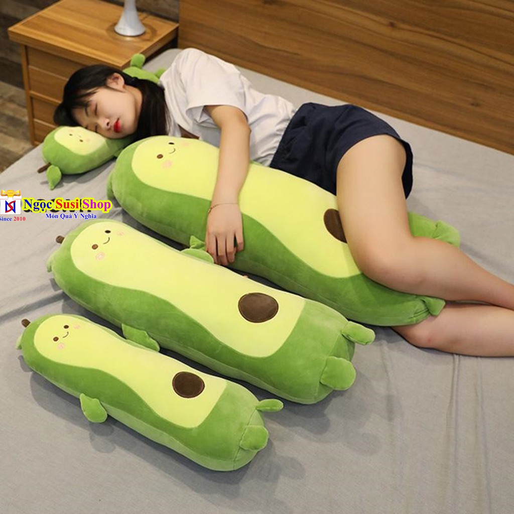 GỐI ÔM TRÁI BƠ SIÊU DÀI SIÊU MỊN - SIÊU ĐẸP