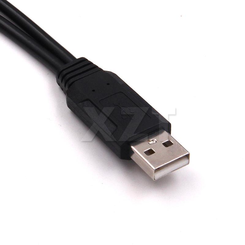 USB 2.0 Một 1 Đực Sang 2 Dual USB Nữ Dữ Liệu Hub Bộ Chuyển Đổi Nguồn Chia Cổng USB Sạc Cáp Dây cáp Nối Dài