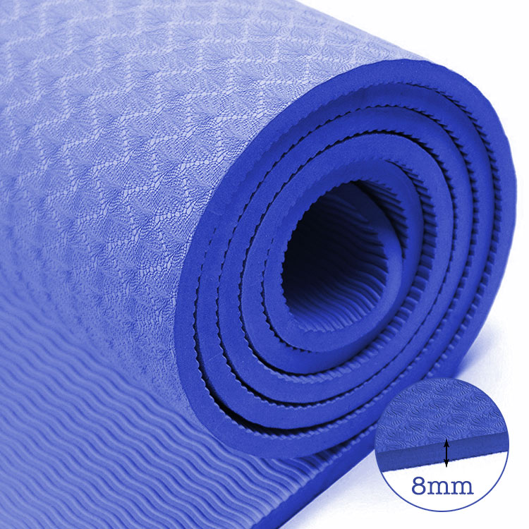 Thảm Tập Yoga Chống Trượt - Thảm Tập Thể Dục 8mm - Tham Tập Yoga PNR - Cực Êm , Bám Dính Sàn