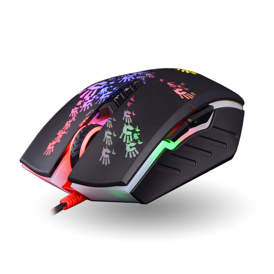 Chuột Chơi Game Có Dây A4tech A60 4000DPI 8 Nút - Hàng Chính Hãng
