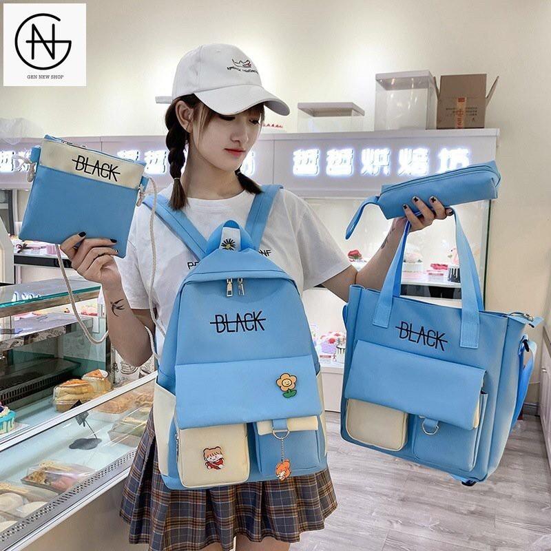 Combo Balo Thời Trang Nam Nữ Giá Rẻ Dành Cho Học Sinh Set 01