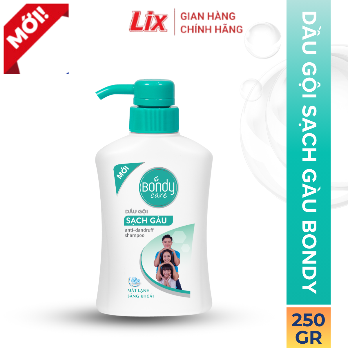 Dầu gội Bondy Care 250G sạch gàu, giảm ngứa, dầu gội làm sạch da đầu giảm rụng lưu hương tự nhiên Z1002 Lixco Việt Nam