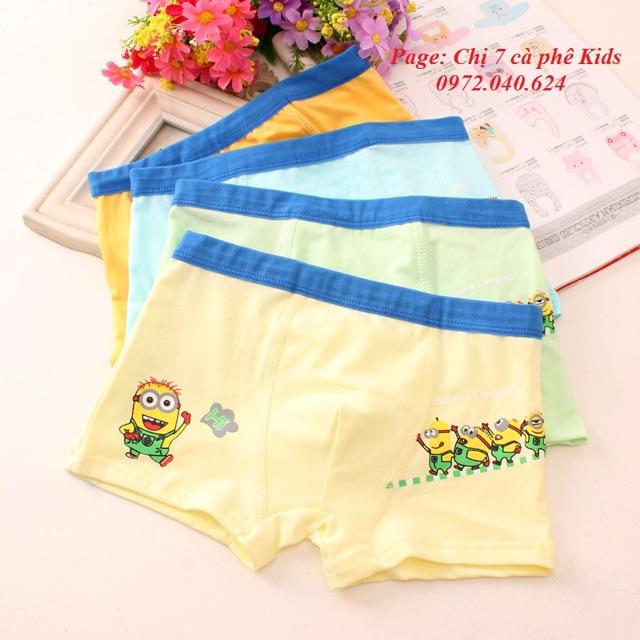 Set 5 quần sịp bé trai size 7-45kg