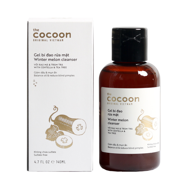 Gel bí đao rửa mặt the Cocoon140ml dùng cho da dầu, sạch mụn thuần chay
