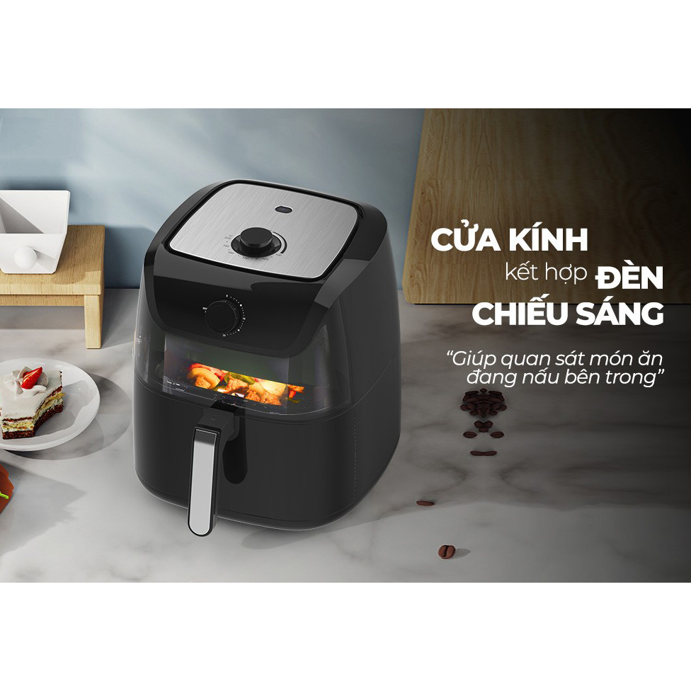 Nồi chiên không dầu 6L Sunhouse SHD4028 - Hàng chính hãng