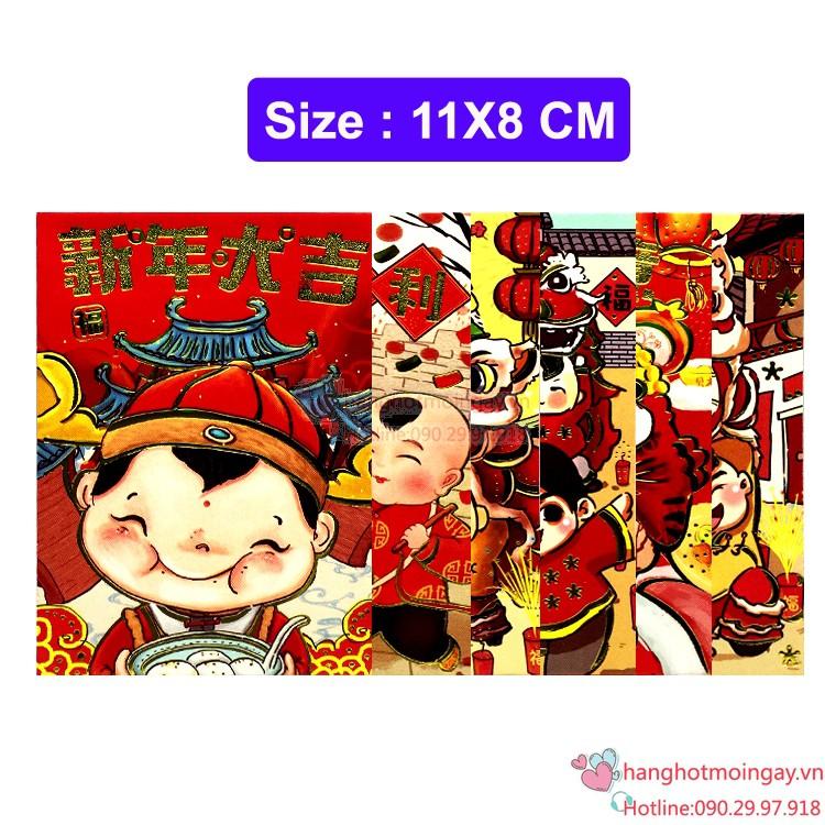 combo 6 bao lì xì múa lân siêu cute LX114