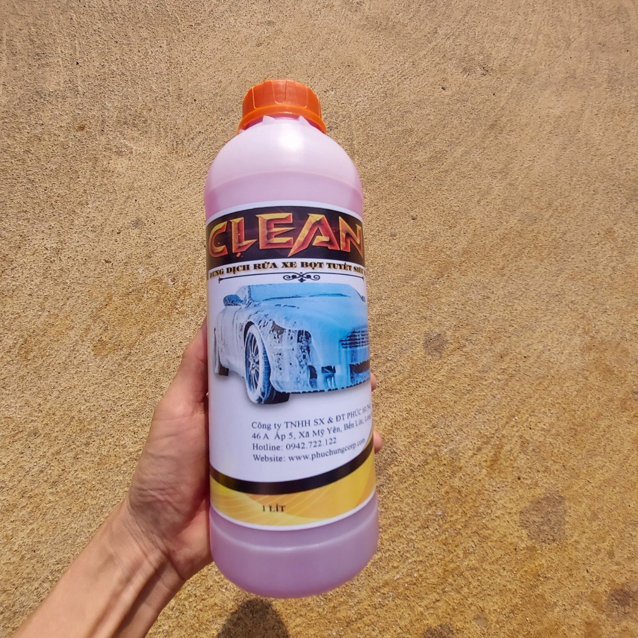 Nước rửa xe bọt tuyết đậm đặc 3X Clean 1 lít hàng cao cấp, pha tỉ lệ 1:100 với nước sạch