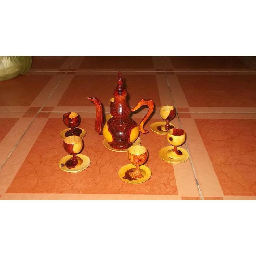 Bộ bình trà gỗ cẩm Nội Thất