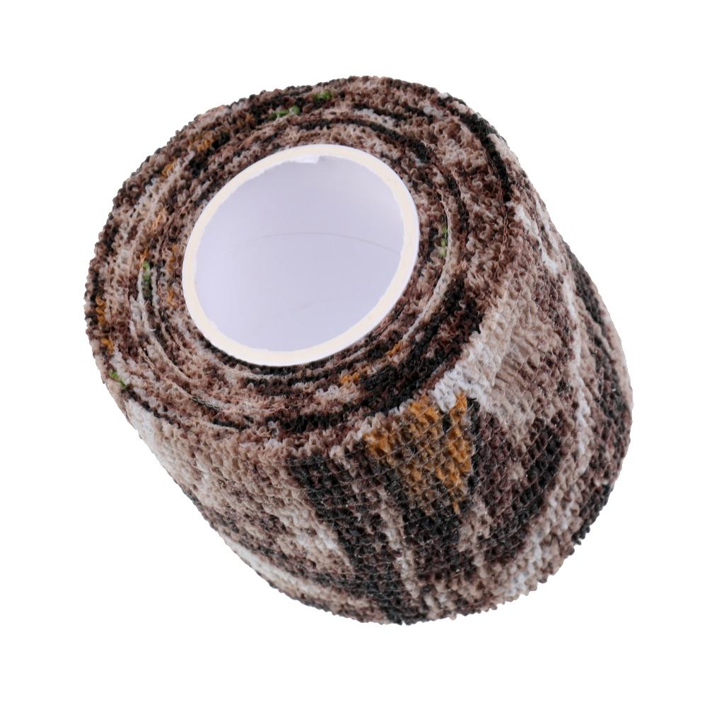 Outdoor Hunting Equipment Camouflage Stealth Elastic Camo Tape Wrap 5cm 2.2m