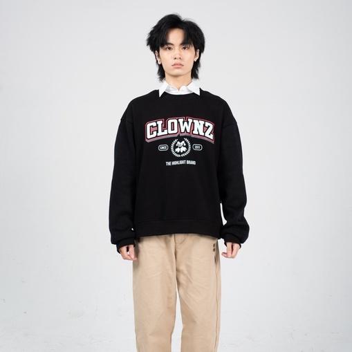 Áo sweater cograue nỉ bông Academy basic dài tay cổ tròn form rộng nam nữ ulzzang