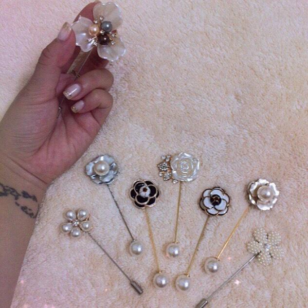 Set 8 Trâm Cài Áo Set 8 Chiếc, Chất Liệu Hợp Kim, Set 8 Chiếc Trâm Cài Áo Siêu Xinh